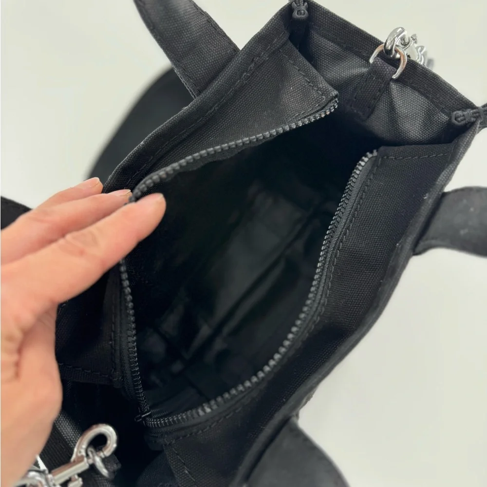 Marc Jacobs The Tote Bag Black Canvas Small/Mini Crossbody